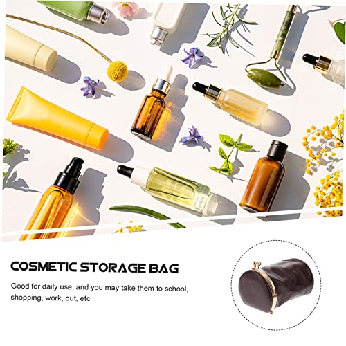 PENIKOKO Mini Kosmetiktasche aus Echtem Leder mit Spiegel Kompakte Make Up Tasche für Lippenstift und Retro Design Tragbar für Alltag Shopping und Reisen Praktische Schminktasche für Damen PENIKOKO Mini Kosmetiktasche aus Echtem Leder mit Spiegel Kompakte Make Up Tasche für Lippenstift und Retro Design Tragbar für Alltag Shopping und Reisen Praktische Schminktasche für Damen von PENIKOKO