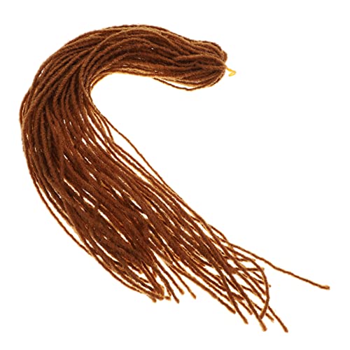 PENIKOKO Modebewusste Dreadlock Haarverlängerung für Damen und Herren Leichte Atmungsaktive Kunsthaar Extensions Braun Komfortabel Realistisch Vielseitig für Party Cosplay Alltag Geeignet von PENIKOKO