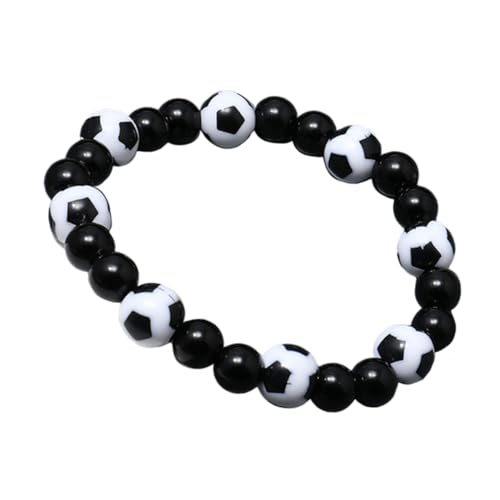 PENIKOKO Fußball Perlen Armband Für Männer Modisches Armband Aus Kunststoffperlen Geschenkidee Für Freunde Und Partner Passend Für Geburtstag Und Party von PENIKOKO