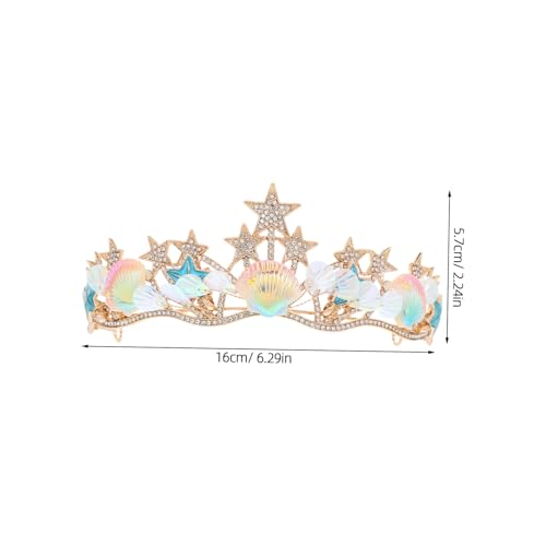 PENIKOKO Muschelkrone Barocke Tiara Haarschmuck Stirnband Meerjungfrau Kopfschmuck Strandaccessoires Mädchen Geburtstag Gastgeschenk Dekor Kostüm Accessoire PENIKOKO Muschelkrone Barocke Tiara Haarschmuck Stirnband Meerjungfrau Kopfschmuck Strandaccessoires Mädchen Geburtstag Gastgeschenk Dekor Kostüm Accessoire von PENIKOKO