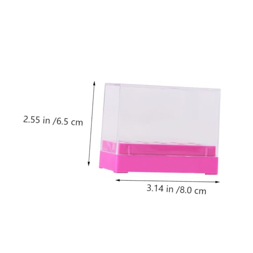 PENIKOKO Nagelbohrer Organizer Aufbewahrungsbox aus Hochwertigem Kunststoff Transparenter Nail Drill Bits Halter für Nagelstudio und Maniküre Praktischer Nail Grinding Head Case in Rosa PENIKOKO Nagelbohrer Organizer Aufbewahrungsbox aus Hochwertigem Kunststoff Transparenter Nail Drill Bits Halter für Nagelstudio und Maniküre Praktischer Nail Grinding Head Case in Rosa von PENIKOKO