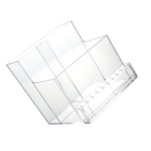 PENIKOKO Nagelpolierer Aufbewahrungsbox aus Robustem Transparentem Organizer mit Vielen Löchern für Nagelfräser Aufsätze Platzsparend und Praktisch für Maniküre Zubehör Zuhause und Profi von PENIKOKO