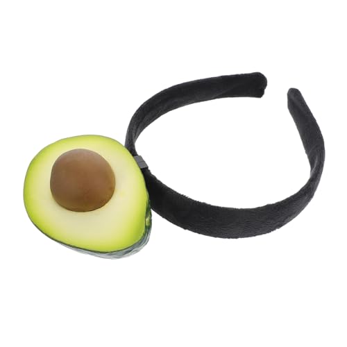 PENIKOKO Obst -avocado -stirnband Haarschmuck Lustiges Party-stirnband Spa Haarband Avocado Hair Hoop Frauen Kopfschmuck Halloween Kostüm Kopfbedeckung Avocado -kopfbedeckung Grün Plastik von PENIKOKO