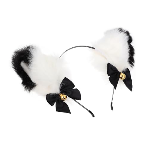 PENIKOKO Plüsch Katzenohren Haarreif mit Goldenem Glöckchen Weiches Cosplay Stirnband für Party Halloween Karneval Leicht Bequem Langlebig Niedliches Accessoire für Damen und Mädchen PENIKOKO Plüsch Katzenohren Haarreif mit Goldenem Glöckchen Weiches Cosplay Stirnband für Party Halloween Karneval Leicht Bequem Langlebig Niedliches Accessoire für Damen und Mädchen von PENIKOKO