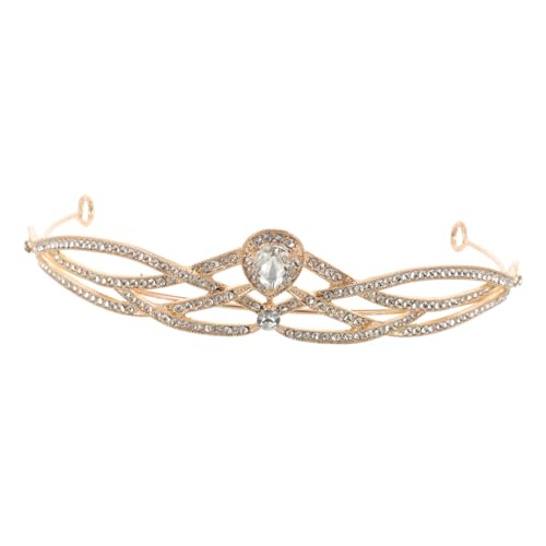PENIKOKO Retro Barock Krone mit Strasssteinen Eleganter Braut Haarschmuck für Hochzeit Party Fotoshooting Langlebiges Diadem für Damen und Mädchen Vintage Barockstil von PENIKOKO