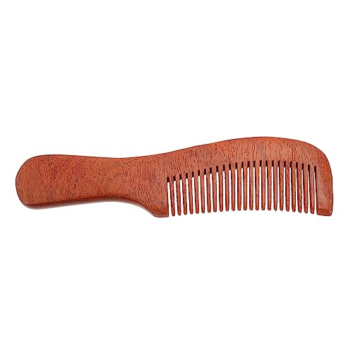 PENIKOKO Sandelholz Haarkamm mit Griff Langlebiger Haarkamm Breitzinkiger Hautfreundlicher Kamm zum Entwirren und Schutz vor Haarbruch Haarstyling Tool für Damen und Herren von PENIKOKO