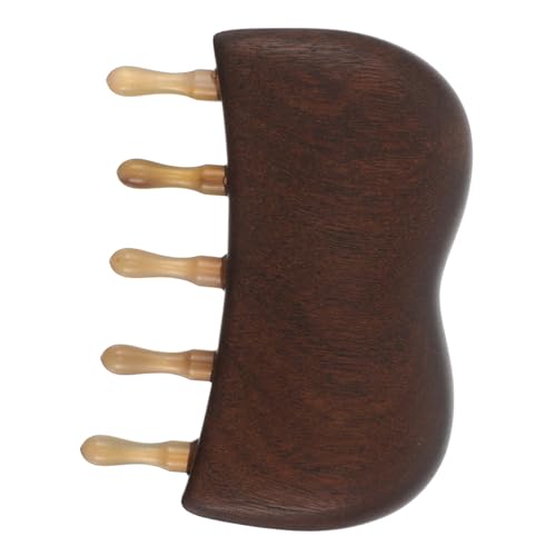PENIKOKO Sandelholz Kopfhautmassagekamm Ergonomisch Handlich Entladungsfreier Kamm Für Männer Und Lockiges Haar Reisefreundlicher Massagekamm Für Trocken Und Nasses Haar von PENIKOKO