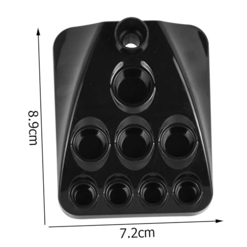 PENIKOKO Schwarzer Tattoo Stifthalter Ink Cup Rack aus Abs Tragbar Langlebig für Tätowierer Kosmetik und Augenbrauenstifte zur Aufbewahrung von Pigmentbechern und Watte im Salon von PENIKOKO