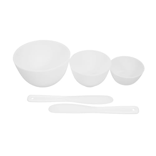 PENIKOKO Silikon Gesichtsmasken Rührschüssel Teilig mit Schüsseln und Rührstäben DIY Spa Schale für Gesichtsmaske Herstellung Wiederverwendbar Leicht zu Reinigen für Hautpflege Anfänger von PENIKOKO