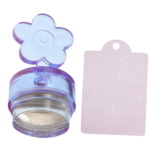 PENIKOKO Silikon Nagel Stempel mit Blumenmotiv Transparenter Nail Art Stamper mit Weichem Kissen Maniküre Werkzeug für Nail Art Design Zuhause und Salon Leicht und Einfach zu Bedienen PENIKOKO Silikon Nagel Stempel mit Blumenmotiv Transparenter Nail Art Stamper mit Weichem Kissen Maniküre Werkzeug für Nail Art Design Zuhause und Salon Leicht und Einfach zu Bedienen von PENIKOKO
