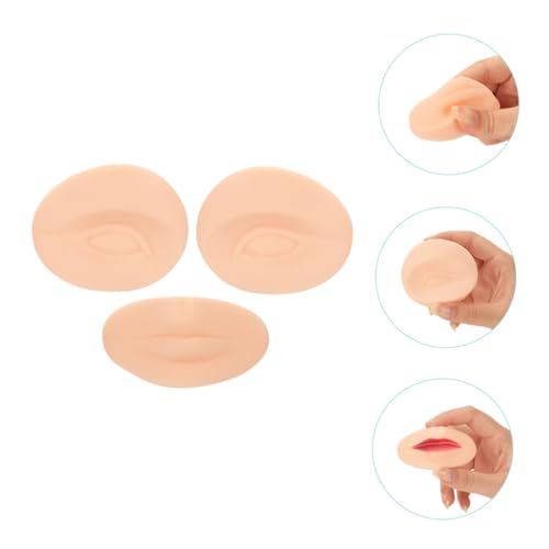 PENIKOKO Silikon Übungshaut für Permanent Make up Elastisches Makeup Practice Board für Augenbrauen Lippen Eyeliner Training Anfänger Tattooing Supplies von PENIKOKO