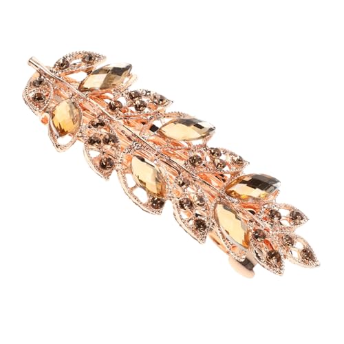 PENIKOKO Strass-haarspange Mit Blattdesign Metall Für Damen Vintage Haarnadel Für Pferdeschwanz Dekorative Haarspangen Mit Schmuck Haaranhänger Für Verschiedene Anlässe PENIKOKO Strass-haarspange Mit Blattdesign Metall Für Damen Vintage Haarnadel Für Pferdeschwanz Dekorative Haarspangen Mit Schmuck Haaranhänger Für Verschiedene Anlässe von PENIKOKO
