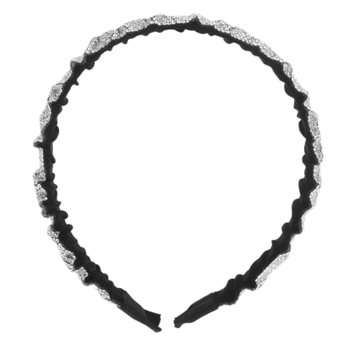 PENIKOKO Strasssteine Haarband Damen Stirnband mit Wasser Verzierung Weiches Leichtes Headwear für Frauen und Mädchen Modisches Accessoire für Alltag und Festtage von PENIKOKO
