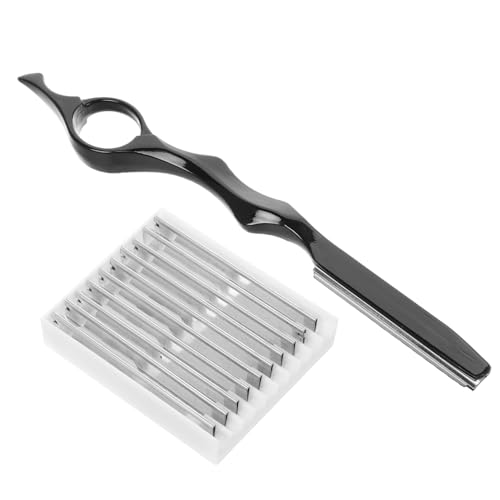 PENIKOKO Teiliges Manuelles Effiliermesser mit Ersatzklingen Sicherer Rasierer für Herren Leichtes Haarstyling Komfortabler Griff zum Ausdünnen und Formen von PENIKOKO