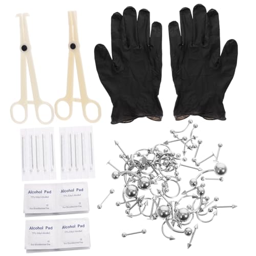 PENIKOKO Teiliges Piercing Schmuckset aus Edelstahl Vielseitige Ohr Nasen Bauchnabel und Augenbrauenringe Rostfrei Komfortabel Modisch für Damen und Mädchen Geeignet für Alltag und Party PENIKOKO Teiliges Piercing Schmuckset aus Edelstahl Vielseitige Ohr Nasen Bauchnabel und Augenbrauenringe Rostfrei Komfortabel Modisch für Damen und Mädchen Geeignet für Alltag und Party von PENIKOKO