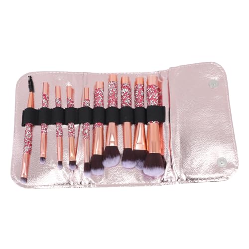 PENIKOKO Teiliges Rhinestone Make Up Pinselset Tragbar Leichte Pinsel mit Weichen Borsten für Blush Lidschatten Foundation Concealer Aufbewahrungstasche für Reisen und Professionellen von PENIKOKO