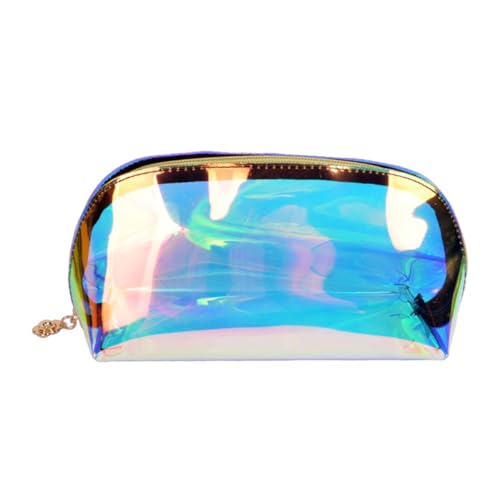 PENIKOKO Transparente Große Kosmetiktasche mit Regenbogen Hologramm Multifunktionale Reise Organizer Tasche für Make up Toilettenartikel Tragbare Praktische Münzgeldbörse PENIKOKO Transparente Große Kosmetiktasche mit Regenbogen Hologramm Multifunktionale Reise Organizer Tasche für Make up Toilettenartikel Tragbare Praktische Münzgeldbörse von PENIKOKO