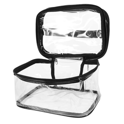 PENIKOKO Transparenter Reise-kosmetikbeutel Mit Großem Fassungsvermögen Tragbarer Kulturbeutel Für Damen Organizer-Tasche Mit Griff Für Kosmetika Und Toilettenartikel von PENIKOKO