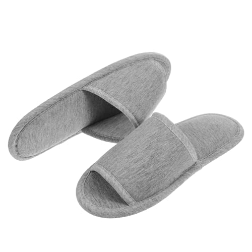 PENIKOKO Ultraleichte Faltbare Hausschuhe Damen und Herren Rutschfeste Wasserdichte Reise sandalen mit Weichem Baumwoll obermaterial Platzsparend für Reisen und Hotels Inklusive von PENIKOKO