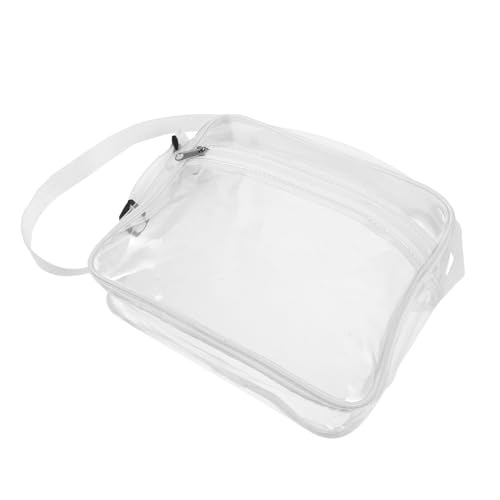 PENIKOKO Transparente Damen-umhängetasche Durchsichtige Reise-Make-up-Tasche Mit Reißverschluss Kosmetiktasche Für Kleine Accessoires Und Alltagsgegenstände Schultertasche Für Damen von PENIKOKO