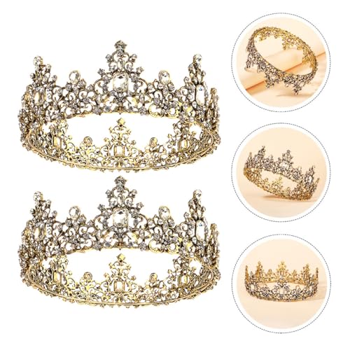 PENIKOKO Vintage Barock Krone Diadem mit Strasssteinen Leichter Damen Kopfschmuck für Hochzeit Geburtstag Festliche Anlässe und Kostümpartys Elegantes Braut Tiara Accessoire PENIKOKO Vintage Barock Krone Diadem mit Strasssteinen Leichter Damen Kopfschmuck für Hochzeit Geburtstag Festliche Anlässe und Kostümpartys Elegantes Braut Tiara Accessoire von PENIKOKO