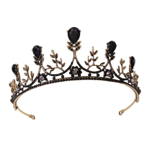 PENIKOKO Vintage Brautkrone Barock Tiara mit Schwarzen und Goldenen Strasssteinen Eleganter Haarschmuck für Hochzeit Geburtstag Fotografie und Festliche Anlässe Luxuriöses Design für Damen PENIKOKO Vintage Brautkrone Barock Tiara mit Schwarzen und Goldenen Strasssteinen Eleganter Haarschmuck für Hochzeit Geburtstag Fotografie und Festliche Anlässe Luxuriöses Design für Damen von PENIKOKO
