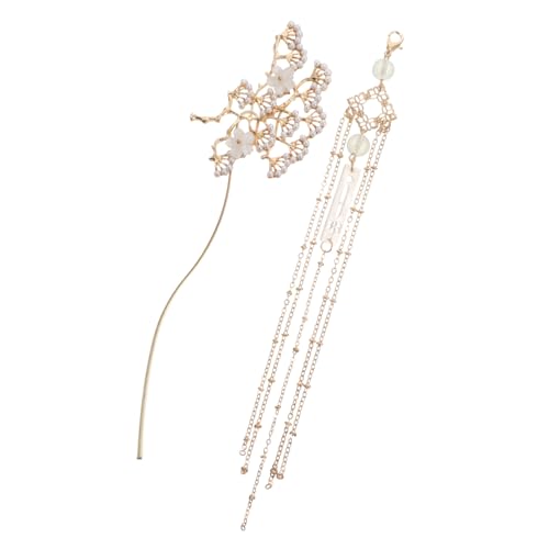 PENIKOKO Vintage Chinesischer Haarschmuck Goldener Haarnadel mit Quaste Antiker Stil Haarstab für Hochzeiten und Besondere Anlässe Traditionelles Accessoire für Damen mit Langem Haar von PENIKOKO