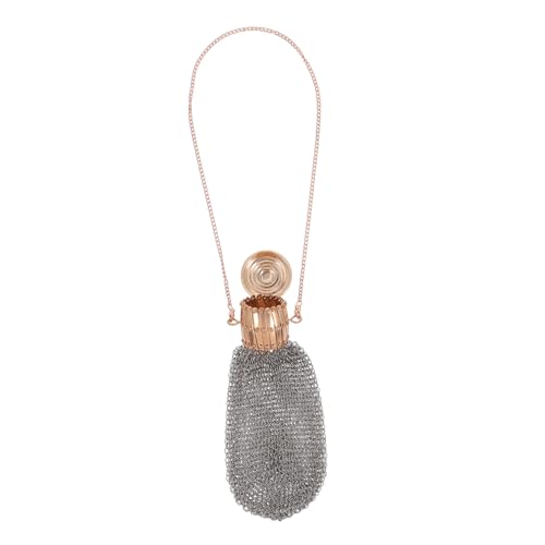 PENIKOKO Vintage Coin Purse Metallnetz Geldbörse Mini Portemonnaie mit Sicherem Drehverschluss Retro Münzbehälter für Damen Tragbarer Münzbeutel im Klassischen Stil für Kleingeld und von PENIKOKO