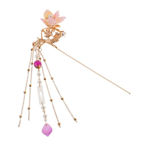 PENIKOKO Vintage Perlen Haarnadel Retro Chinesischer Step Shake Haarschmuck mit Quaste Langer Haarclip für Damen Mädchen Traditioneller Stil PENIKOKO Vintage Perlen Haarnadel Retro Chinesischer Step Shake Haarschmuck mit Quaste Langer Haarclip für Damen Mädchen Traditioneller Stil von PENIKOKO
