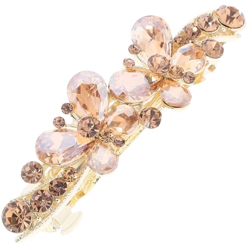 PENIKOKO Wasserdichter Haarklammer Damen Strass Schmetterling Haarspange für Dünnes und Dickes Haar Stilvoller Frühling Haarschmuck für Besondere Anlässe und Partys von PENIKOKO