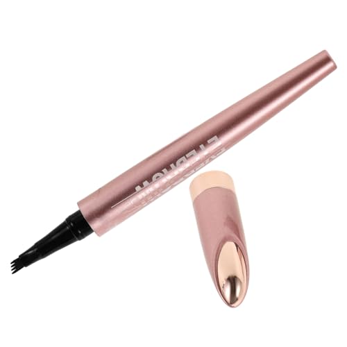 PENIKOKO Wasserfester Augenbrauenstift mit Vierzackiger Spitze Präziser Microblading Langanhaltend Smudgeproof für Natürliche Definierte Brauen Einfaches Auftragen Langlebig Dunkelbraun von PENIKOKO