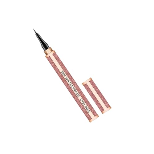 PENIKOKO Wasserfester Flüssig eyeliner Stift Schnell Trocknend Präzise Spitze Rote Koralle Orange Flüssiger Liner Schminkstift Für Damen Augen make up von PENIKOKO