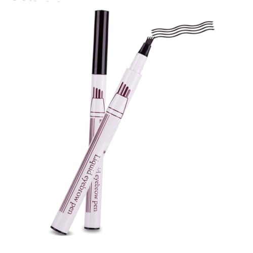 PENIKOKO Flüssiger Augenbrauenstift Mit Vier Zacken Wasserfester Und Schweißfester Augenbrauenpinsel Für Frauen Schnelltrocknender Augenbrauenstift Zum Zeichnen Natürlicher Augenbrauen von PENIKOKO