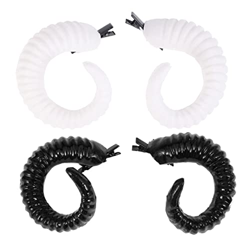 PENIKOKO Zwei Ausgefallene Schafhörner-haarspange Künstliche Schafhörner Haarnadel Für Halloween Cosplay Kopfbedeckung Und Verschiedene Anlässe von PENIKOKO