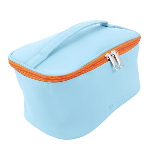 PENIKOKO wasserdichte Kosmetiktasche Damen PU Make up Tasche Großes Fassungsvermögen Reise Schminktasche Kratzfest Outdoor Kosmetikbeutel Blau PENIKOKO wasserdichte Kosmetiktasche Damen PU Make up Tasche Großes Fassungsvermögen Reise Schminktasche Kratzfest Outdoor Kosmetikbeutel Blau von PENIKOKO