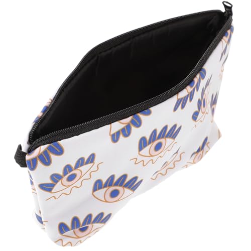 PENIKOKO wasserdichte Kosmetiktasche mit Reißverschluss Kleines Make up Organizer etui mit Modischem Evil Eye Design Vielseitige Kulturbeutel für Reisen Outdoor und Alltag von PENIKOKO