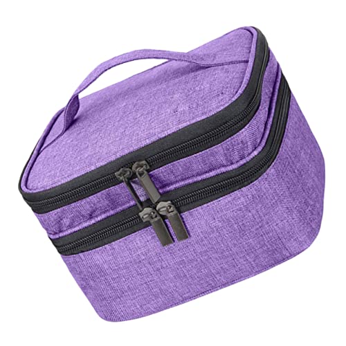 PENIKOKO wasserdichte Nagellack Aufbewahrungstasche mit Henkel Doppelschichtiger Organizer Abnehmbare Basis Stoßfestes Oxford Material als Reise Kosmetiktasche für Ätherische Öle PENIKOKO wasserdichte Nagellack Aufbewahrungstasche mit Henkel Doppelschichtiger Organizer Abnehmbare Basis Stoßfestes Oxford Material als Reise Kosmetiktasche für Ätherische Öle von PENIKOKO