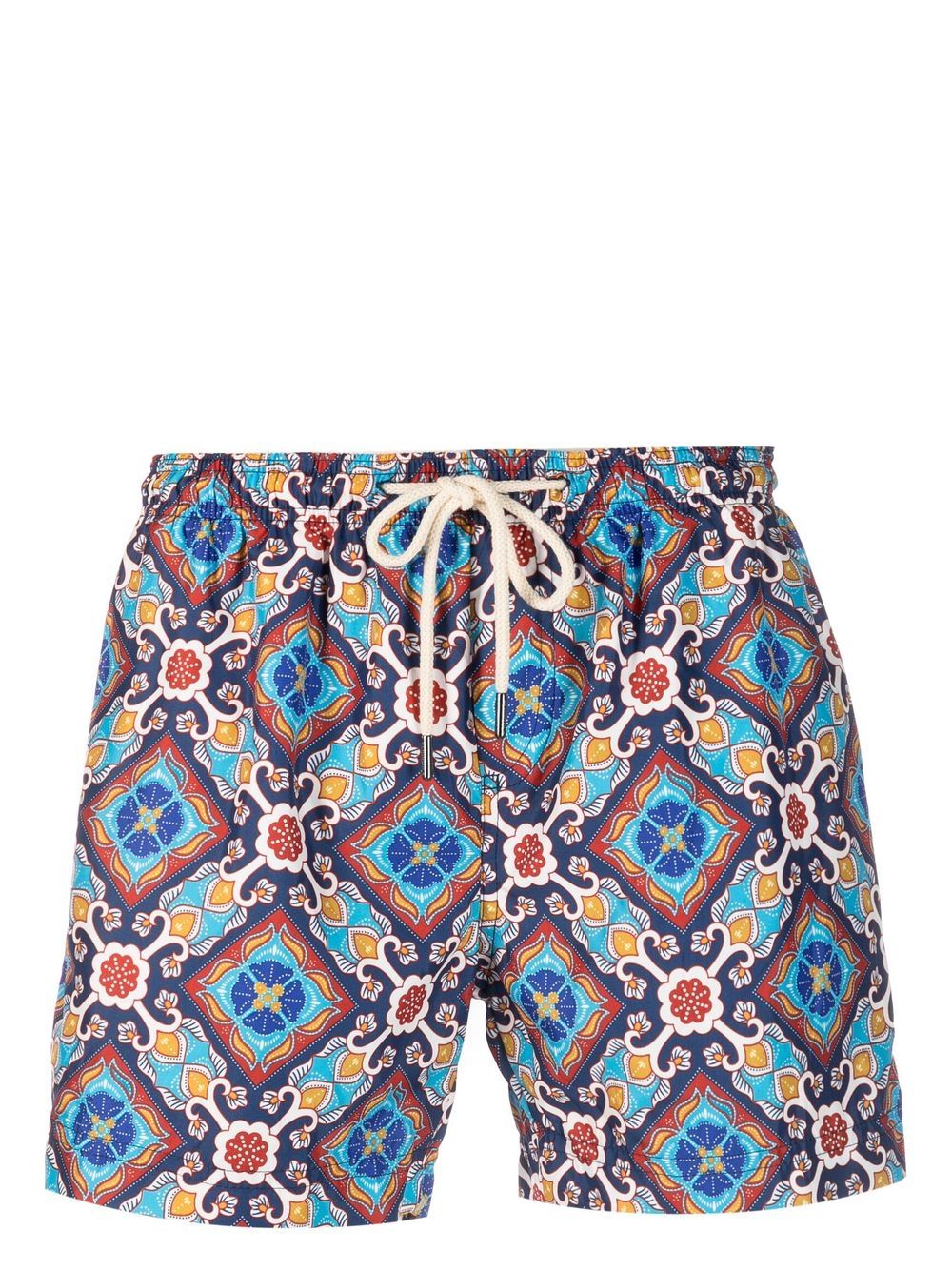 PENINSULA SWIMWEAR Badeshorts mit geometrischem Print - Blau von PENINSULA SWIMWEAR