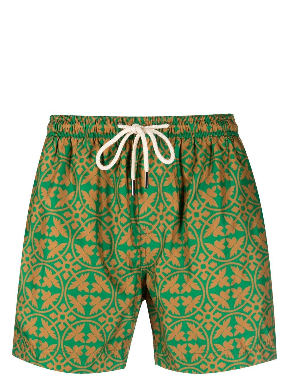 PENINSULA SWIMWEAR Badeshorts mit geometrischem Print - Grün von PENINSULA SWIMWEAR