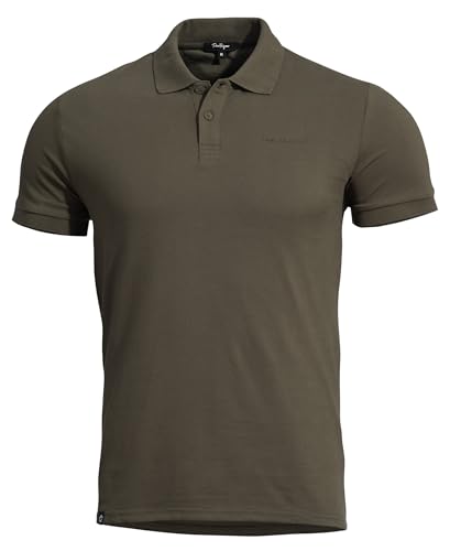 Pentagon Herren Moth Piquet Polo Shirt, Steingrauoliv, L von Pentagon