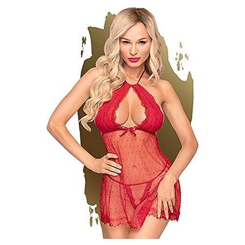 Penthouse, Babydoll, verschiedene Größen, Dessous, Libido boost', 2 Teile, rot, Größe:L-XL von PENTHOUSE