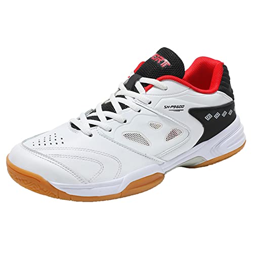 PENXZT Badminton -Schuhe Für Herren Erwachsene Innenplatzschuhe Atmungsaktiv Für Sportkürbis -Volleyball -Tennis Tischtennis,C,46 EU von PENXZT