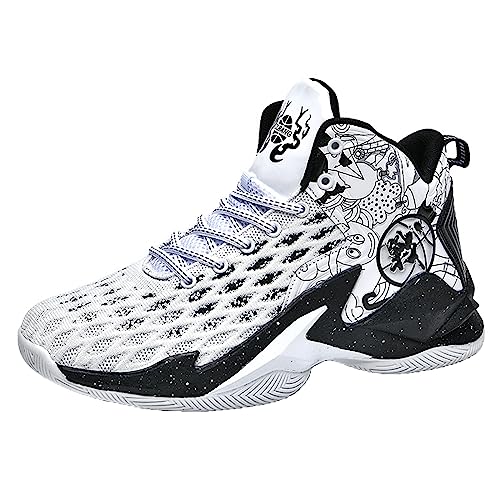 PENXZT Basketball Schuhe Herren Jugend High-Top Anti-Rutsch Leichte Basketballschuhe Für Fitness Workout,B,40 EU von PENXZT