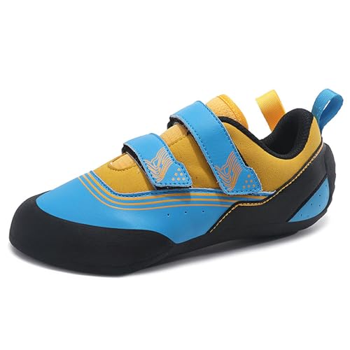 PENXZT Damen Kletterschuhe für Kinder Boulderschuhe Low-Volumen Sportschuh,Blau,34 EU von PENXZT