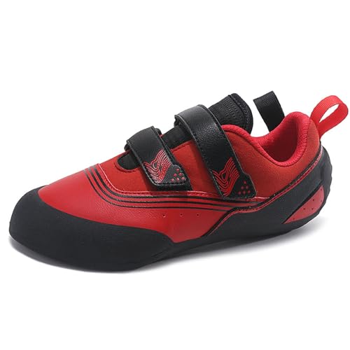 PENXZT Damen Kletterschuhe für Kinder Boulderschuhe Low-Volumen Sportschuh,Rot,36 EU von PENXZT