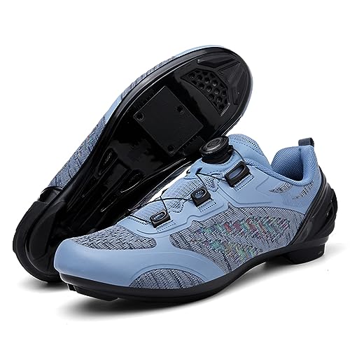 PENXZT Fahrradschuhe Damen Rennradschuhe Atmungsaktiv rutschfest Radschuhe Kompatibel mit Look SPD SPD-SL Delta Lock Pedal Peloton Schuhen,Blau,40 EU PENXZT Fahrradschuhe Damen Rennradschuhe Atmungsaktiv rutschfest Radschuhe Kompatibel mit Look SPD SPD-SL Delta Lock Pedal Peloton Schuhen,Blau,40 EU von PENXZT