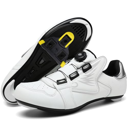 PENXZT Fahrradschuhe Herren, Damen Rennradschuhe Kompatibel mit Peloton Look SPD SPD-SL Delta Lock Pedal Atmungsaktive Radsportschuhe Bike Schuhen,Weiß,47 EU PENXZT Fahrradschuhe Herren, Damen Rennradschuhe Kompatibel mit Peloton Look SPD SPD-SL Delta Lock Pedal Atmungsaktive Radsportschuhe Bike Schuhen,Weiß,47 EU von PENXZT