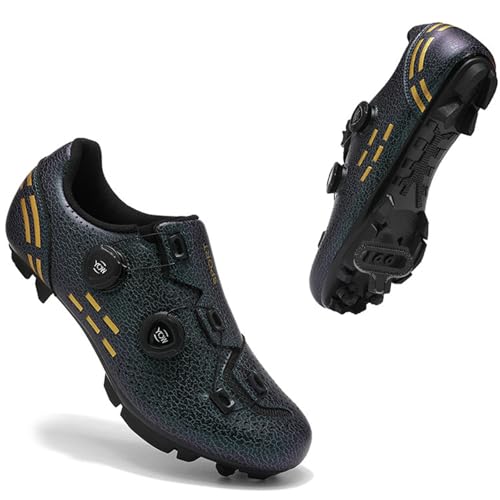 PENXZT Fahrradschuhe Herren Damen Radsportschuhe Mountainbike Schuhe Kompatible SPD 2 Schrauben mit Delta Lock Pedal Spin MTB Schuhe,C,41 EU PENXZT Fahrradschuhe Herren Damen Radsportschuhe Mountainbike Schuhe Kompatible SPD 2 Schrauben mit Delta Lock Pedal Spin MTB Schuhe,C,41 EU von PENXZT