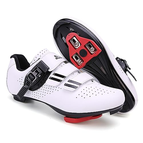 PENXZT Fahrradschuhe Herren Damen Rennradschuhe Schuhe Kompatibel mit Peloton SPD ARC Look Delta Cleats Radsport Fahrradschuhe,B,42 EU von PENXZT