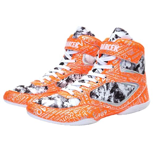 PENXZT Herren Boxschuhe Damen Wrestling Schuhe Atmungsaktive Bodybuilding Boxstiefel Leicht rutschfest,B,39 EU von PENXZT